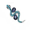 Alloy Rhinestone Brooch for Backpack Clothes PW-WG50F25-01-3