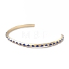 Brass Cuff Bangles BJEW-A134-06G-3