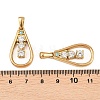 304 Stainless Steel Rhinestone Pendants STAS-P438-16G-3