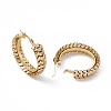 PVD Vacuum Plating 201 Stainless Steel Hoop Earrings for Women EJEW-B016-32G-2