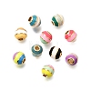Brass Enamel Beads KK-CBA0E55-02B-G-1