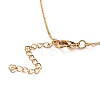 Letter Brass Initial Pendants Necklaces NJEW-JN02584-03-4