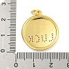 Real 18K Gold Plated Brass Micro Pave Cubic Zirconia Pendants KK-R159-38G-3