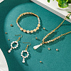   80Pcs 8 Styles Rack Plating Brass Spacer Beads KK-PH0006-28-5