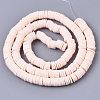 Handmade Polymer Clay Beads Strands CLAY-R089-6mm-072-2