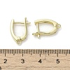 Brass Hoop Earring Findings KK-C048-10G-3