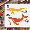 Large Plastic Reusable Drawing Painting Stencils Templates DIY-WH0202-208-6