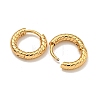 202 Stainless Steel Huggie Hoop Earrings with 304 Stainless Steel Pins for Women EJEW-H003-04G-2