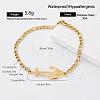 European Style 304 Stainless Steel Link Bracelets for Women OZ9661-3-1