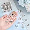 84Pcs 7 Style Tibetan Style Alloy Pendants TIBEP-PH0001-52-3