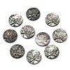 Natural Black Lip Shell Carved Cabochons SSHEL-B006-01B-D-1