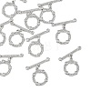 SHEGRACE Brass Micro Pave Clear Cubic Zirconia OT Toggle Claps XGRQ5K371-830P-1