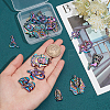 16Pcs 8 Style Plated Alloy Pendants FIND-CA0005-90-3