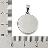 Non-Tarnish 304 Stainless Steel Pendants STAS-B071-02K-25P-3