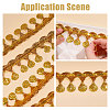 Polyester Metallic Thread Lace Tassel Ribbons OCOR-WH0108-42A-4