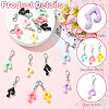 15Pcs Resin Pendant Decorations HJEW-YW00558-5