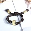 Letter E Cotton Cord Braided Knot Bracelets FS-WG79C27-05-1