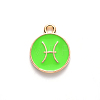 Alloy Enamel Pendants X-ENAM-S124-01A-06H-2