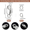 6Pcs 925 Sterling Silver Lobster Claw Clasps STER-BBC0002-06P-2