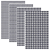4 Sheets 4 Styles Acrylic Imitation Pearl Stickers Paper Sheets for Craft DIY-SP0002-64D-1