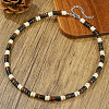 Bohemian Coconut & Wood Heishi Beaded Necklaces with Alloy End Chains for Men WGF984F-04-1