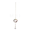 Moon & Teardrop Glass Hanging Suncatchers HJEW-I011-04G-1