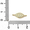 Brass Micro Pave Sky Blue and Clear Cubic Zirconia Connector Charms KK-H529-05A-G-3