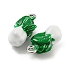 Brass Enamel Pendants X-KK-P258-17C-G-5