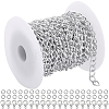 DIY Aluminium Curb Chains Bracelet Necklace Making Kit DIY-SP0001-13A-S-1