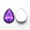 Acrylic Rhinestone Flat Back Cabochons GACR-Q010-10x14-13-2