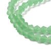 Imitate Austrian Crystal Frosted Glass Beads Strands EGLA-A039-T3mm-MD24-3