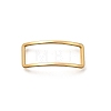 Brass Open Back Bezel Link Rings KK-B152-08A-G-1