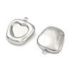 304 Stainless Steel Pendant Cabochon Settings STAS-C167-07D-P-2