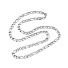 6MM 304 Stainless Steel Figaro Chain Necklaces NJEW-G203-02P-4