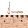 SHEGRACE Brass Micro Pave Cubic Zirconia Charms XGRQ5K210-824P-C-2