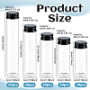 100Pcs 5 Styles Low-boron Silicate Glass Bottles AJEW-WA0004-68-2