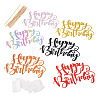6Pcs 6 Colors Paper Cake Toppers FIND-TA0010-39-2