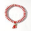 Christmas 304 Stainless Steel Enamel Charm Bracelets ZQ4442-11-1