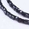 Cube Shaped Crystal Glass Beads Strands X-GLAA-F012-A02-1