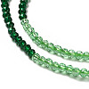 2 Colors Transparent Glass Beads Strands GLAA-G093-01I-3