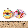 Opaque Resin Pendants RESI-N050-26P-3