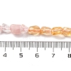 Natural Rose Quartz & Citrine Beads Strands G-L610-B10-01-5