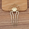 Alloy Hair Comb Findings PW-WGF914F-04-1