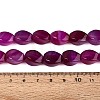 Dyed & Heated Natural Agate Beads Strands G-N359-14A-04-5