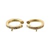 Brass Micro Pave Cubic Zirconia Ear Cuff Findings KK-K426-09G-1