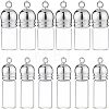  12Pcs 2 Style Glass Bottle Pendants FIND-NB0002-66-1