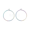 Ion Plating(IP) 316 Surgical Stainless Steel Hoop Earrings Findings STAS-F149-32M-A-2