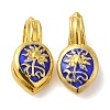 Rack Plating Brass Enamel Buddhist Pendants KK-P276-25G-03-1