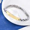 304 Stainless Steel Link Chain Bracelets BJEW-R018-21GP-2