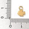 Ion Plating(IP) 304 Stainless Steel Enamel Charms STAS-G351-05G-03-3